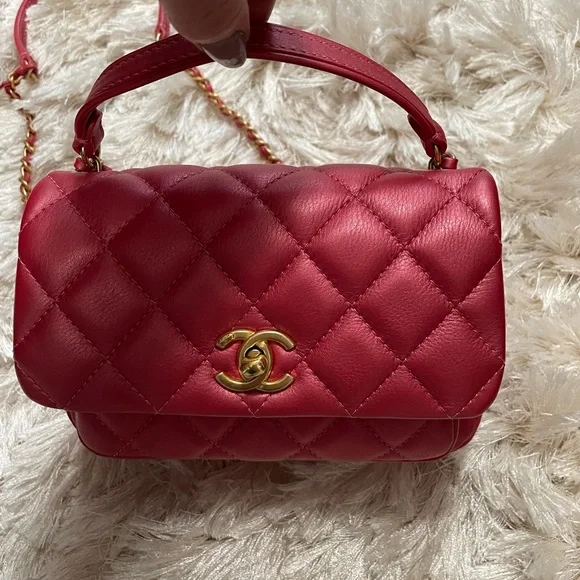 Mini Chanel with top handle and crossbody chain - Picture 2 of 10